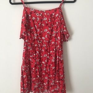 Red Floral Dress